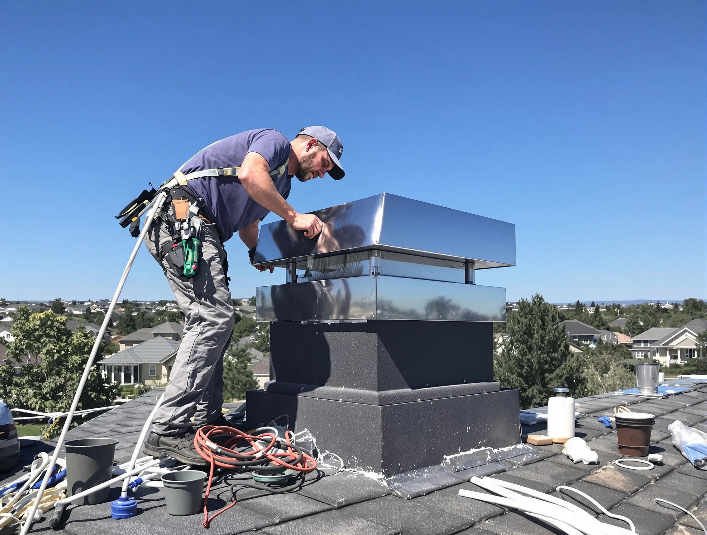 Chimney Cap Services service in Marshfield, MA